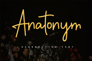 Anatonym: A Handwritten Font That Feels Like a Thoughtful Pause