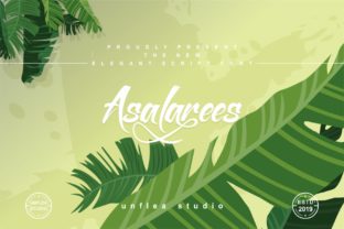 Asalarees Font: A Modern Handwritten Typeface for Small Business Branding