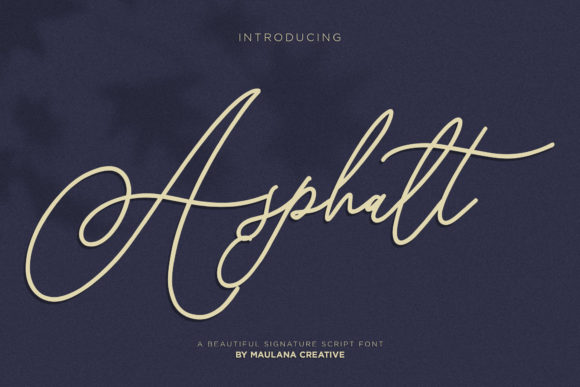 Asphalt: A Script Font That Feels Human on the Web