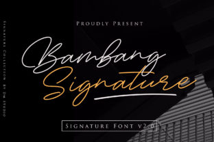 Bambang Signature: A Romantic Handwritten Font for Makers