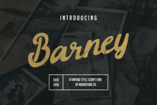 Barney: A Vintage Script Font That Elevates Real Business Branding