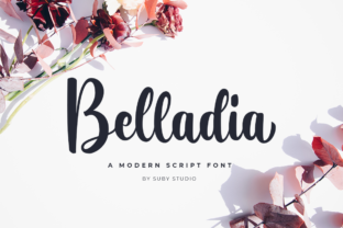 Belladia: A Modern Script Font for Editorial Design