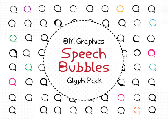 BM Graphics Speech Bubbles: A Playful Dingbats Font for Digital Branding