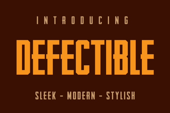Defectible: A Bold Sans Serif Font for Scroll-Stopping Marketing