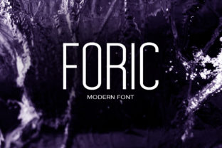 Foric: A Smart Sans Serif Font for Editorial Design