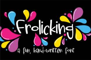 Frolicking Font: Whimsical Script for Handmade Labels & Printables