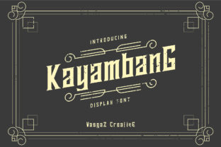 Kayambang: A Vintage Sans Serif Font for Handmade Brands