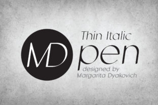MD Pen Thin Italic: A Clean, Smart Sans Serif for Handmade Labels & Printables