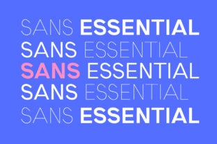Sans Essential: A Friendly, Flexible Sans Serif Typeface