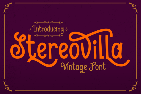 Stereovilla: A Vintage-Inspired Display Font for Digital Branding
