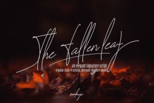 The Fallen Leaf: A Signature Script Font for Real Business Branding