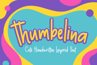 Thumbelina Handwritten Font for Crafters & Sellers