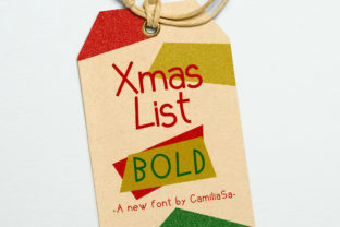 Xmas List Bold: A Festive Script Font That Feels Handmade, Not Hokey